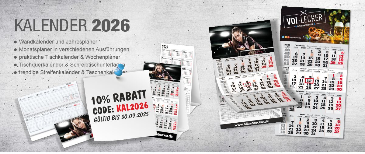 Werbekalender 2025 Werbekalender Angebot für 2026