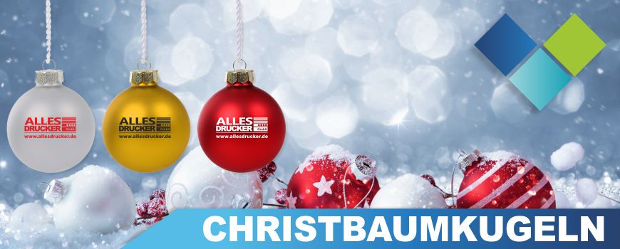 Christbaumkugeln - Weihnachtskugeln Christbaumkugeln bedruckt mit Ihrem Logo