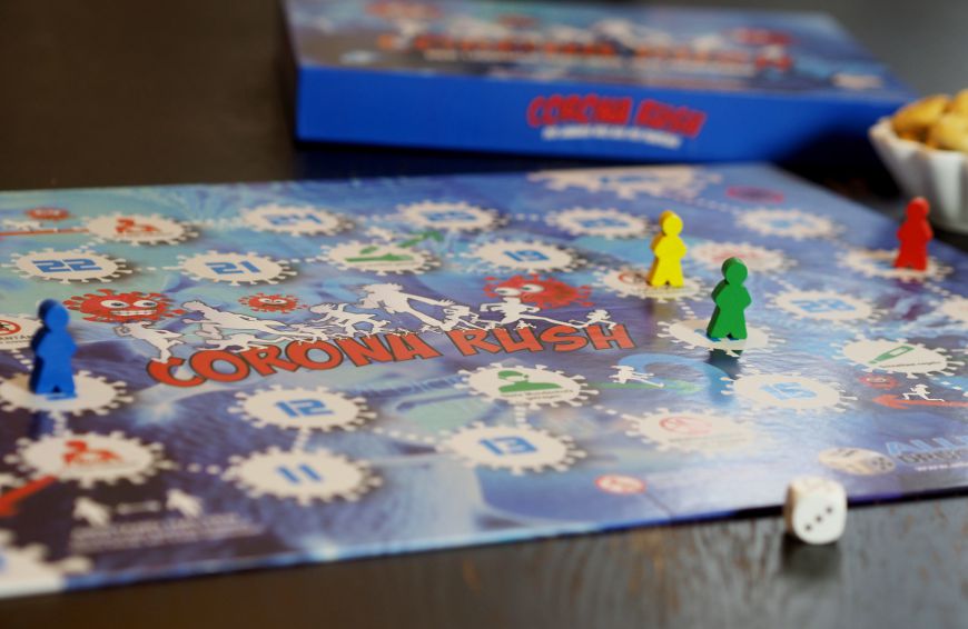 Details des Corona Rush Würfelspiels