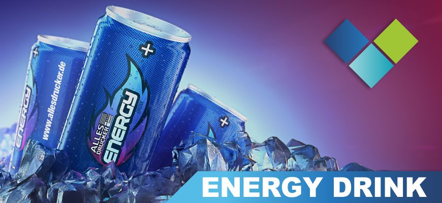 Energy Drink Dosen bedruckt Energydrink Dosen bedrucken lassen beim Allesdrucker