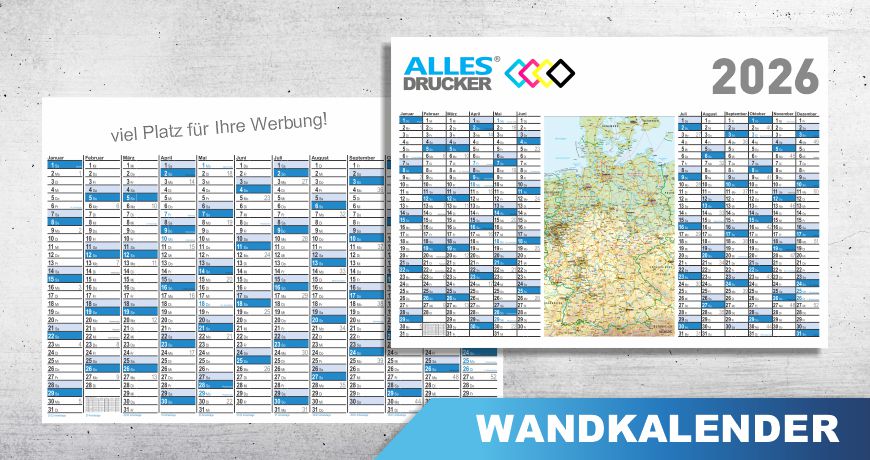 Wandkalender und Jahresplaner 2026