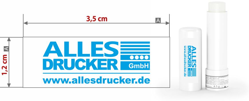 Lippenpflegestift Druckdaten Druckdaten für Lippenpflegestift bedruckt
