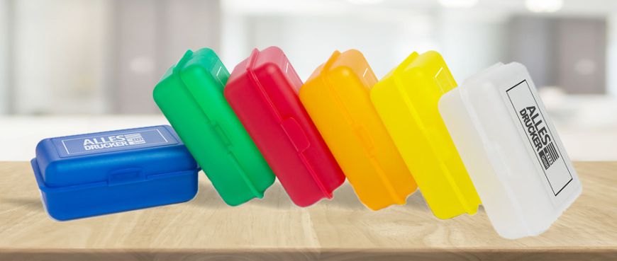 Die sechs Grundfarben unserer Lunchboxen