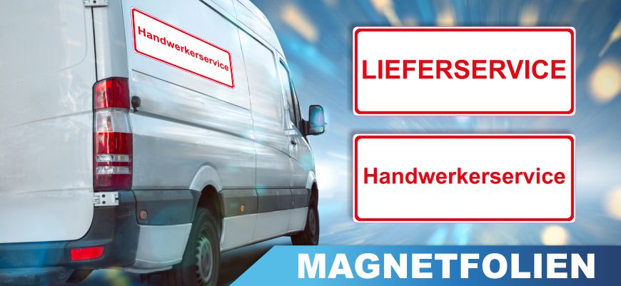 Magnetfolien für Lieferservice und Handwerkerservice Corona Prävention - Magnetfolien für Lieferservice und Handwerkerservice