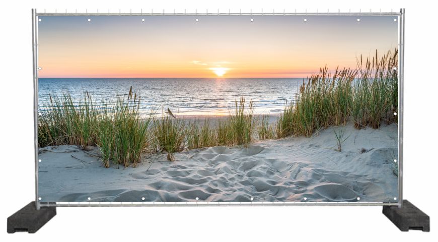 Dekobanner mit Strand Motiv