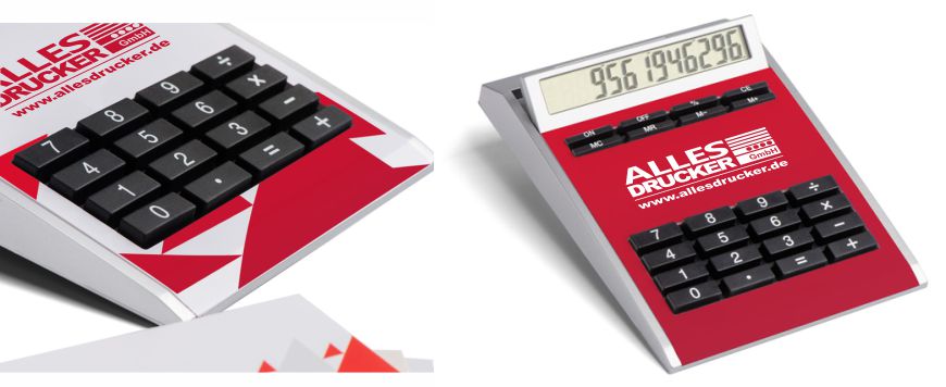 Taschenrechner bedruckt Beispiel für bedruckte taschenrechner