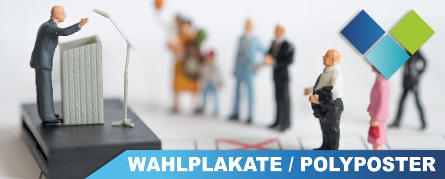 Wahlplakate Druck Wahlplakate drucken lassen beim Allesdrucker
