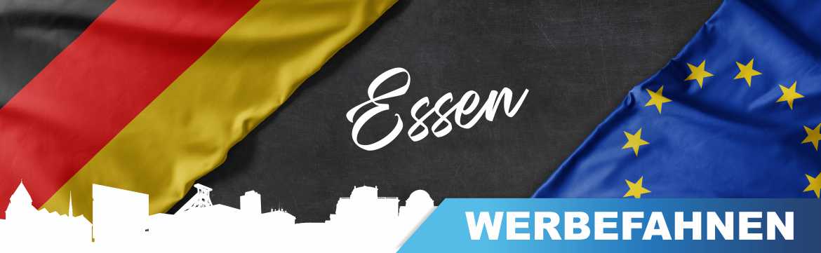Bedruckte Werbefahnen, Fahnen und Flaggen für Essen