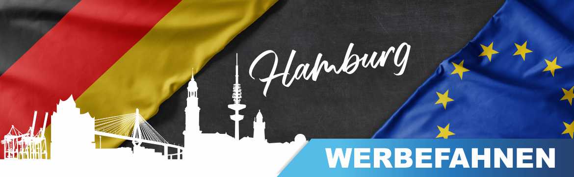 Werbefahnen Hamburg Bedruckte Werbefahnen, Fahnen und Flaggen für Hamburg