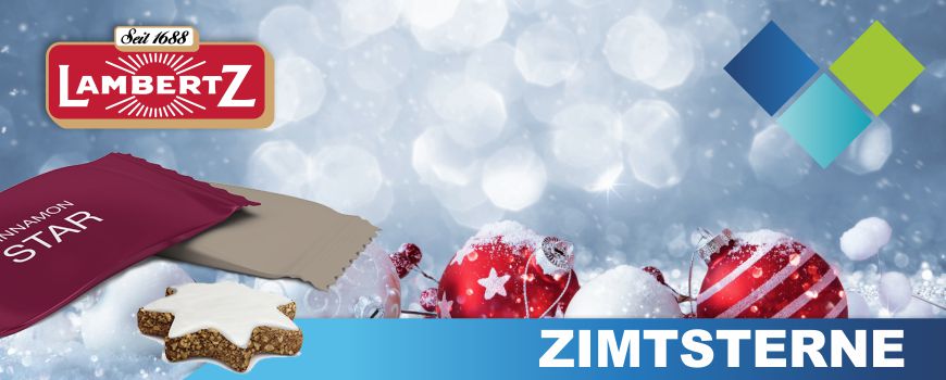 Zimtsterne Zimtsterne in bedruckbarer verpackung