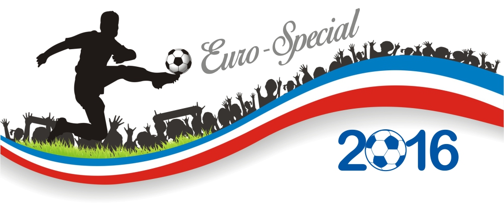 Das EM2016 Fanartikel Special vom Allesdrucker. Fanfahnen, Flaggenketten und der Spielplan zur Fussball EM 2016 in Frankreich