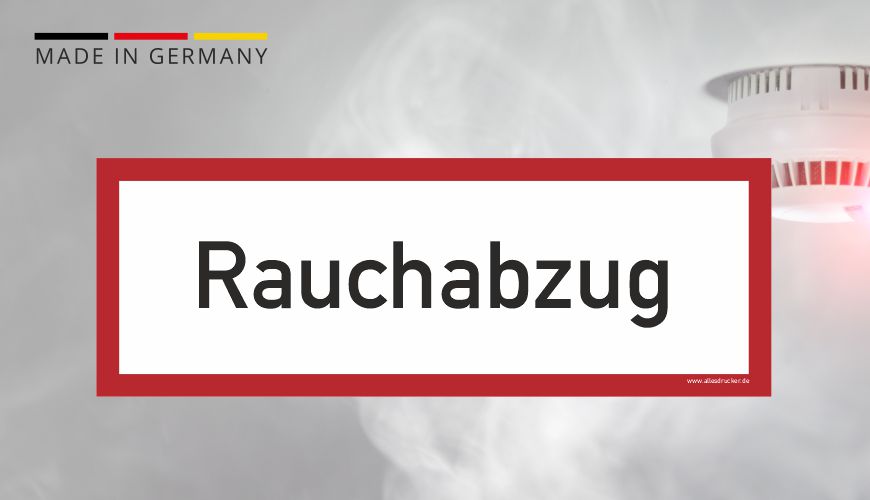 Brandschutzzeichen - Rauchabzug - nach DIN EN 7010
