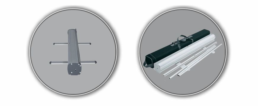 Details des RollUp Firefly Displaysystemes