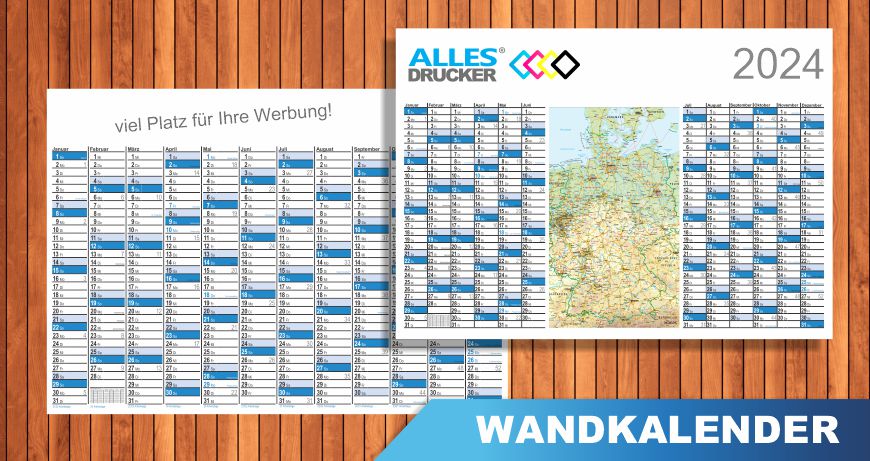 Wandkalender und Jahresplaner 2024