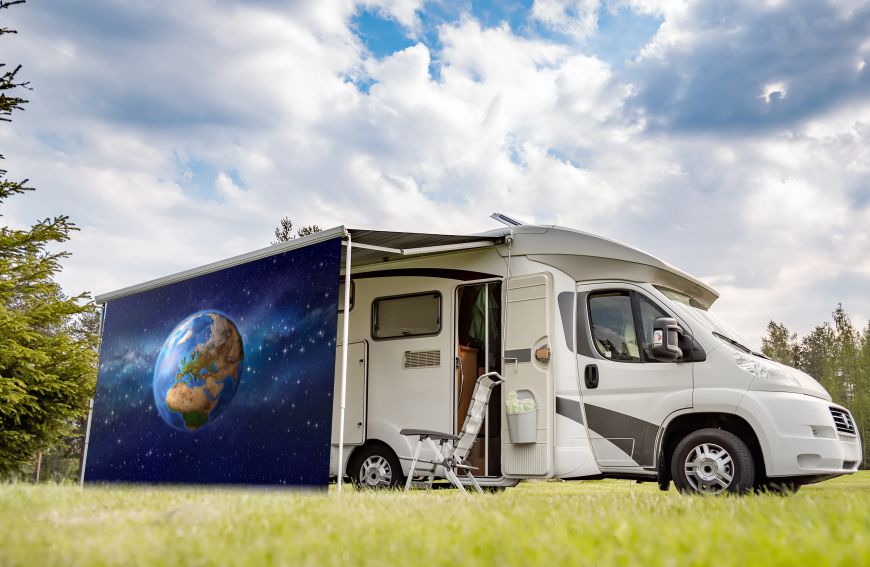 Banner für Wohnmobil & Wohnwagen Markisen, Sicht-/ Sonnenschutz, aus  unserer Bildergalerie - Happy Camping.Shop