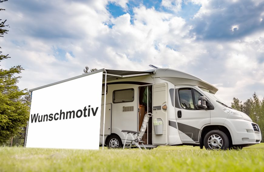 Markissenbanner Sonnenschutz Plane mit Wunschmotiv