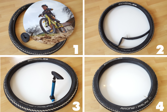 Montageanleitung Photo-Wheel Recycled Montagebilder für das Photo-Wheel Recycled