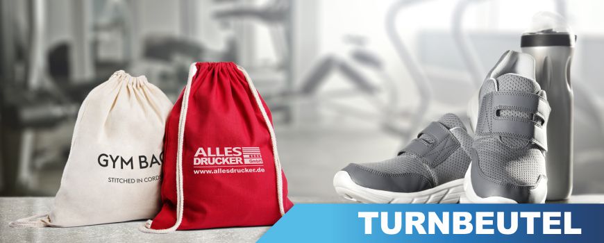 bedruckte Turnbeutel für Sport und Freizeit