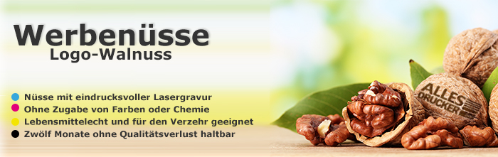 Logo-Walnuss Werbenüsse