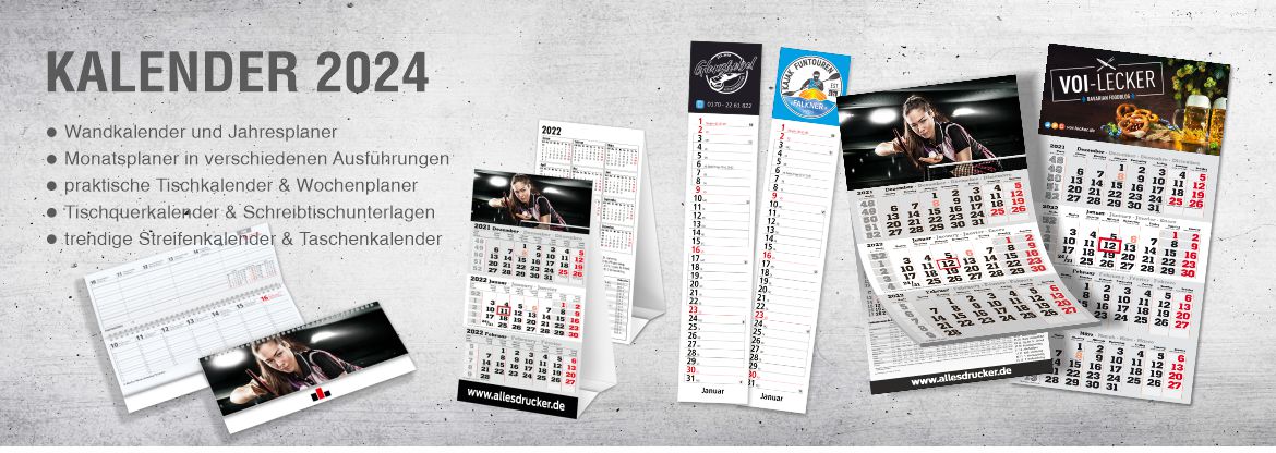 Werbekalender Angebot für 2024