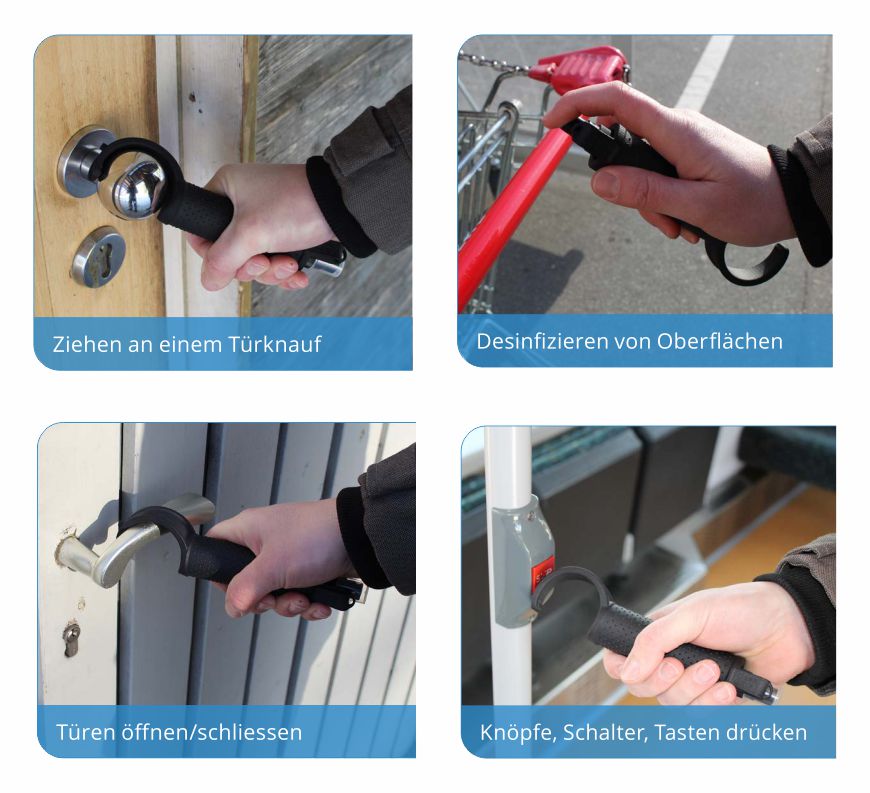 Anwendungsbeispiele des thinkGRIP Hygienetools