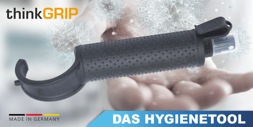 Corona Prävention mit dem thinkGRIP Hygienetool
